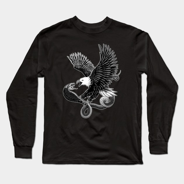 Eagle and Snake Long Sleeve T-Shirt by TMBTM